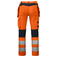 Pantalón de alta visibilidad hombre 6513. Color naranja/negro.