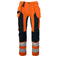 Pantalón de alta visibilidad hombre 6513. Color naranja/negro.