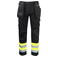Pantalón de alta visibilidad clase 1 hombre 6524. Color amarillo.