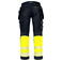 Pantalón de alta visibilidad clase 1 hombre 6525. Color amarillo.