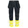Pantalón de alta visibilidad clase 1 hombre 6525. Color amarillo.