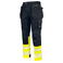 Pantalón de alta visibilidad clase 1 hombre 6525. Color amarillo.