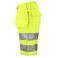 Pantalón corto de alta visibilidad hombre 6535. Color amarillo.