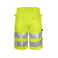Pantalón corto de alta visibilidad hombre 6536. Color amarillo.
