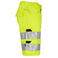 Pantalón corto de alta visibilidad hombre 6536. Color amarillo.