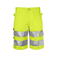 Pantalón corto de alta visibilidad hombre 6536. Color amarillo.