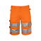 Pantalón corto de alta visibilidad hombre 6536. Color naranja/negro.