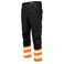 Pantalón de alta visibilidad elástico hombre 6537. Color naranja/negro.