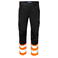 Pantalón de alta visibilidad elástico hombre 6537. Color naranja/negro.