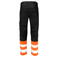 Pantalón de alta visibilidad elástico hombre 6537. Color naranja/negro.