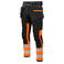 Pantalón de alta visibilidad clase 1 hombre 6540. Color naranja/negro.