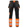 Pantalón de alta visibilidad clase 1 hombre 6540. Color naranja/negro.