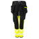 Pantalón de alta visibilidad elástico clase 1 mujer 6543. Color amarillo.