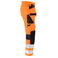 Pantalón de alta visibilidad elástico clase 2 hombre 6570. Color naranja/negro.