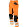 Pantalón de alta visibilidad elástico clase 2 hombre 6570. Color naranja/negro.