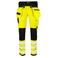 Pantalón de alta visibilidad elástico clase 2 hombre 6573. Color amarillo.