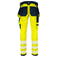 Pantalón de alta visibilidad elástico clase 2 hombre 6573. Color limón.