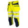 Pantalón pirata de alta visibilidad elástico clase 1/2 hombre 6577. Color limón.