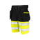 Pantalón corto de alta visibilidad clase 1 hombre 6580. Color amarillo.