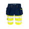 Pantalón corto de alta visibilidad clase 1 hombre 6580. Color limón.