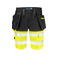 Pantalón corto de alta visibilidad clase 1 hombre 6580. Color amarillo.