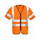 Chaleco de alta visibilidad clase 3 unisex 6707. Color naranja.