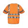 Chaleco de alta visibilidad clase 3 unisex 6707. Color naranja.