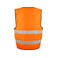 Chaleco de alta visibilidad ligero hombre 6709. Color naranja/negro.