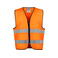 Chaleco de alta visibilidad ligero hombre 6709. Color naranja/negro.