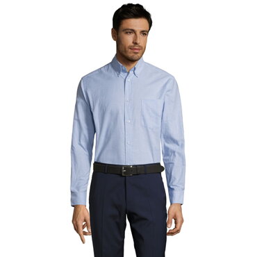Camisa Oxford manga larga Easycare hombre Boston