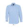 Camisa Oxford manga larga Easycare hombre Boston. Color azul cielo.