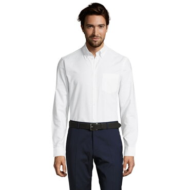 Camisa Oxford manga larga hombre Boston Fit