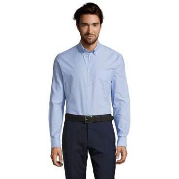 Camisa Oxford manga larga hombre Boston Fit