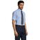 Camisa Oxford manga corta Easycare hombre Brisbane. Color azul cielo.