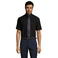 Camisa Oxford manga corta Easycare hombre Brisbane. Color negro.