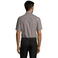 Camisa Oxford manga corta Easycare hombre Brisbane. Color gris plata.