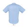 Camisa Oxford manga corta Easycare hombre Brisbane. Color azul cielo.