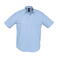 Camisa Oxford manga corta Easycare hombre Brisbane. Color azul cielo.