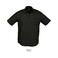 Camisa Oxford manga corta Easycare hombre Brisbane. Color negro.