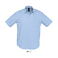 Camisa Oxford manga corta Easycare hombre Brisbane. Color azul cielo.