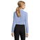 Camisa manga larga de espiguilla mujer Brody Women. Color azul cielo.