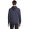 Sudadera con capucha y cremallera sostenible unisex Calipso. Color azul profundo.