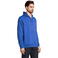 Sudadera con capucha y cremallera sostenible unisex Calipso. Color azul royal.
