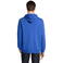 Sudadera con capucha y cremallera sostenible unisex Calipso. Color azul royal.