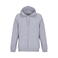 Sudadera con capucha y cremallera sostenible unisex Calipso. Color gris mezcla.