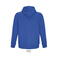 Sudadera con capucha y cremallera sostenible unisex Calipso. Color azul royal.