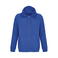 Sudadera con capucha y cremallera sostenible unisex Calipso. Color azul royal.