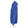 Sudadera con capucha y cremallera sostenible unisex Calipso. Color azul royal.