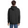 Sudadera con capucha y cremallera reciclada unisex Carter. Color negro.