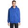 Sudadera con capucha y cremallera reciclada unisex Carter. Color azul royal.